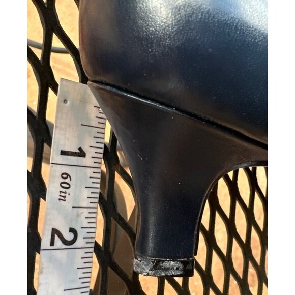 Foley's Calico Mid-Heel Navy Dress Shoes Women's Size 6M (READ) - Picture 11 of 16